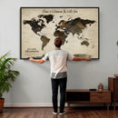 Custom Push Pin World Map Wall Art Canvas Print – by MyGreatCanvas | Canvas Wall Art Prints | Photo Prints & Wall Decor