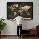 Custom Push Pin World Map Wall Art – Personalized Travel by MyGreatCanvas | Canvas Wall Art Prints | Photo Prints & Wall Decor