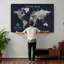 Personalized World Map Canvas – Custom Framed Push Pin by MyGreatCanvas | Canvas Wall Art Prints | Photo Prints & Wall Decor