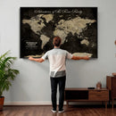 Personalized Push Pin World Map Canvas – Custom Framed by MyGreatCanvas | Canvas Wall Art Prints | Photo Prints & Wall Decor