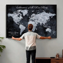 Personalized Push Pin World Map Canvas – Custom Framed by MyGreatCanvas | Canvas Wall Art Prints | Photo Prints & Wall Decor
