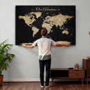 Personalized Push Pin World Map Canvas – Custom Framed by MyGreatCanvas | Canvas Wall Art Prints | Photo Prints & Wall Decor