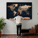 World Map Canvas Print – Detailed Map of the World Wall Art by MyGreatCanvas | Canvas Wall Art Prints | Photo Prints & Wall Decor