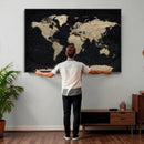 World Map Wall Art Print – Detailed Map of the World Wall by MyGreatCanvas | Canvas Wall Art Prints | Photo Prints & Wall Decor