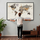 World Map Wall Art Print by MyGreatCanvas | Canvas Wall Art Prints | Photo Prints & Wall Decor