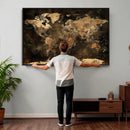World Map Canvas Print, Modern Decorative Framed Map Artwork by MyGreatCanvas | Canvas Wall Art Prints | Photo Prints & Wall Decor