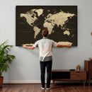 World Map Canvas Print – Framed World Map Wall Art for