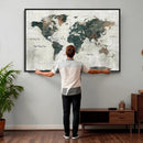 World Map Canvas Print – Framed Travel Map Wall Art for by MyGreatCanvas | Canvas Wall Art Prints | Photo Prints & Wall Decor