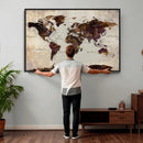 World Map Canvas Triptych – Colorful Global Wall Art for by MyGreatCanvas | Canvas Wall Art Prints | Photo Prints & Wall Decor