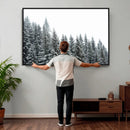 Misty Mountain Forest Canvas Print, Foggy Pine Trees Nature by MyGreatCanvas | Canvas Wall Art Prints | Photo Prints & Wall Decor