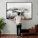 Foggy Forest Wall Art Canvas Print, Misty Pine Tree by MyGreatCanvas | Canvas Wall Art Prints | Photo Prints & Wall Decor