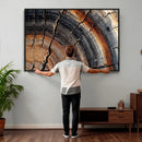 Abstract Tree Ring Wall Art Print – Natural Rustic Wood by MyGreatCanvas | Canvas Wall Art Prints | Photo Prints & Wall Decor