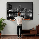 Austin Skyline Wall Art Canvas Print, Austin Downtown Night by MyGreatCanvas | Canvas Wall Art Prints | Photo Prints & Wall Decor