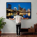 Austin Skyline Wall Art Canvas Print, Austin Downtown Night by MyGreatCanvas | Canvas Wall Art Prints | Photo Prints & Wall Decor