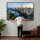 Austin Skyline Wall Art Canvas Print, Austin Downtown Night by MyGreatCanvas | Canvas Wall Art Prints | Photo Prints & Wall Decor