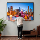 Chicago Wall Art Canvas Print, Chicago City Downtown Night by MyGreatCanvas | Canvas Wall Art Prints | Photo Prints & Wall Decor