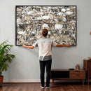 Texas Longhorn Cow Farmhouse Animals Wall Art Canvas Print - by MyGreatCanvas | Canvas Wall Art Prints | Photo Prints & Wall Decor