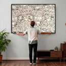 Abstract Bison Wall Art Canvas Print - Abstract Longhorn by MyGreatCanvas | Canvas Wall Art Prints | Photo Prints & Wall Decor