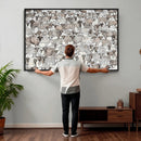 Abstract Texas Cow Wall Art Canvas Print - Farm Longhorn by MyGreatCanvas | Canvas Wall Art Prints | Photo Prints & Wall Decor