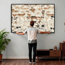 Farmhouse Longhorn Wall Art Canvas Print - Abstract Farm by MyGreatCanvas | Canvas Wall Art Prints | Photo Prints & Wall Decor