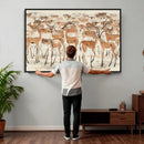 Gazelle Wall Art Canvas Print - Abstract Antelope Wall Art by MyGreatCanvas | Canvas Wall Art Prints | Photo Prints & Wall Decor