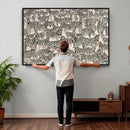 Abstract Zebra Wall Art Canvas Print for Farmhouse Decor by MyGreatCanvas | Canvas Wall Art Prints | Photo Prints & Wall Decor