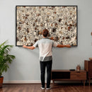 Abstract Longhorn Wall Art Canvas Print - Farm Animal by MyGreatCanvas | Canvas Wall Art Prints | Photo Prints & Wall Decor
