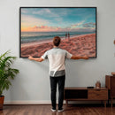 Pastel Beach Wall Art Canvas Print – Soft Coastal by MyGreatCanvas | Canvas Wall Art Prints | Photo Prints & Wall Decor