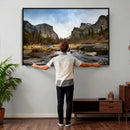 Yosemite Valley Mountain Landscape Wall Art Canvas Print, by MyGreatCanvas | Canvas Wall Art Prints | Photo Prints & Wall Decor