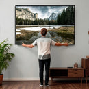 Yosemite Valley Mountain Wall Art Canvas Print, Granite by MyGreatCanvas | Canvas Wall Art Prints | Photo Prints & Wall Decor