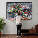 Graffiti Gaming Canvas Wall Art For Bedroom - Gaming Wall by MyGreatCanvas | Canvas Wall Art Prints | Photo Prints & Wall Decor