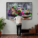 Graffiti Sports Car Street Art Wall Art Canvas Print, by MyGreatCanvas | Canvas Wall Art Prints | Photo Prints & Wall Decor
