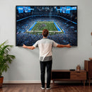 Detroit Lions Stadium Wall Art Canvas Print, Football Field