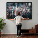 Winter Heather Wall Art Canvas Print, Frosted Floral Nature by MyGreatCanvas | Canvas Wall Art Prints | Photo Prints & Wall Decor