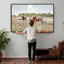 Texas Longhorn Cattle Wall Art Canvas Print: Western Ranch by MyGreatCanvas | Canvas Wall Art Prints | Photo Prints & Wall Decor