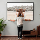 Texas Longhorn Bull Wall Art Canvas Print, Rustic Western by MyGreatCanvas | Canvas Wall Art Prints | Photo Prints & Wall Decor