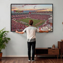 Donald W. Reynolds Razorback Stadium Wall Art Canvas Print –