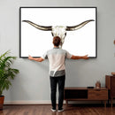 Longhorn Skull Wall Art Canvas Print – Rustic Western by MyGreatCanvas | Canvas Wall Art Prints | Photo Prints & Wall Decor