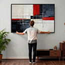 Navy Red Abstract Wall Art Canvas Print, Modern Luxury by MyGreatCanvas | Canvas Wall Art Prints | Photo Prints & Wall Decor