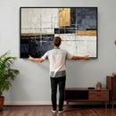 Gold Abstract Wall Art Canvas Print, Modern Luxury Geometric by MyGreatCanvas | Canvas Wall Art Prints | Photo Prints & Wall Decor