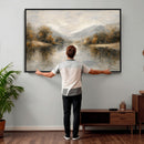 Abstract Landscape Wall Art Canvas Print, Modern Lake by MyGreatCanvas | Canvas Wall Art Prints | Photo Prints & Wall Decor
