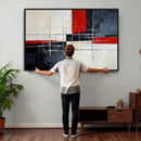 Navy Red Abstract Wall Art Canvas Print, Modern Luxury by MyGreatCanvas | Canvas Wall Art Prints | Photo Prints & Wall Decor