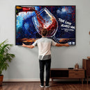 Red Wine Splash Abstract Wall Art Canvas Print, Modern Wine by MyGreatCanvas | Canvas Wall Art Prints | Photo Prints & Wall Decor