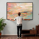 Abstract Pastel Landscape Wall Art Canvas Print – Soft Pink by MyGreatCanvas | Canvas Wall Art Prints | Photo Prints & Wall Decor