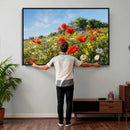 Wildflower Meadow Wall Art Canvas Print – Colorful Poppy and by MyGreatCanvas | Canvas Wall Art Prints | Photo Prints & Wall Decor