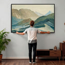Abstract Mountain Landscape Wall Art Canvas Print – Textured by MyGreatCanvas | Canvas Wall Art Prints | Photo Prints & Wall Decor