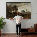 Adolf Dressler Landscape of the Oder River Wall Art Canvas by MyGreatCanvas | Canvas Wall Art Prints | Photo Prints & Wall Decor