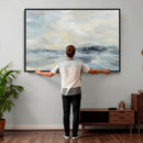 Abstract Coastal Landscape Wall Art Canvas Print – Soft Blue by MyGreatCanvas | Canvas Wall Art Prints | Photo Prints & Wall Decor