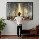 Abstract Birch Forest Wall Art Canvas Print – Modern Neutral by MyGreatCanvas | Canvas Wall Art Prints | Photo Prints & Wall Decor