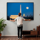 Washington DC Skyline Wall Art Canvas Print – Lincoln by MyGreatCanvas | Canvas Wall Art Prints | Photo Prints & Wall Decor